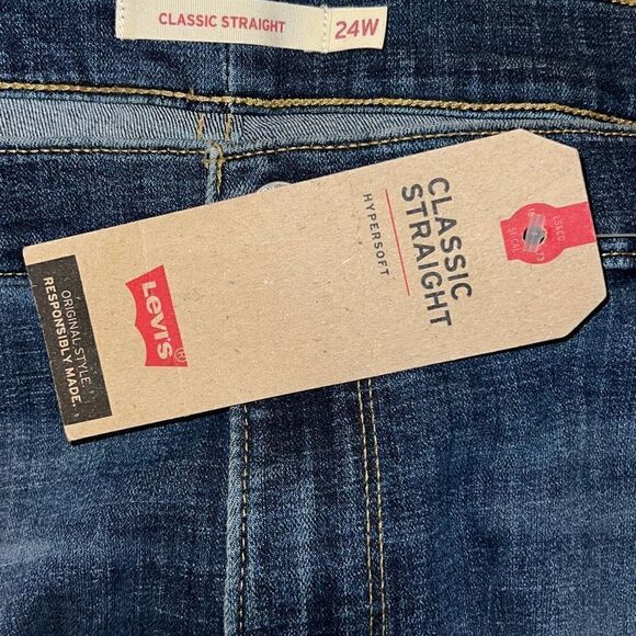 Levi’s NWT 414 CLASSIC STRAIGHT WOMEN'S JEANS PLUS SIZE 24W - Picture 5 of 6